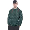 Green sashiko Men s Pullover Hoodie View1