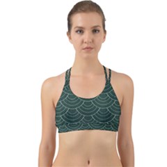 Green Sashiko Back Web Sports Bra by goljakoff