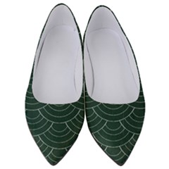 Green Sashiko Women s Low Heels by goljakoff