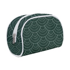 Green Sashiko Makeup Case (small) by goljakoff