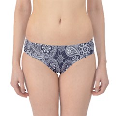 White flower mandala Hipster Bikini Bottoms