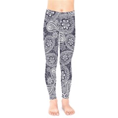 White flower mandala Kids  Leggings