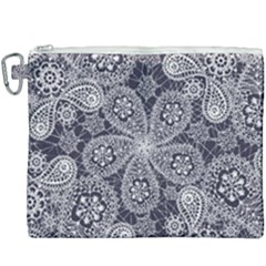 White flower mandala Canvas Cosmetic Bag (XXXL)