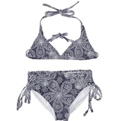 White flower mandala Kids  Classic Bikini Set