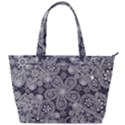 White flower mandala Back Pocket Shoulder Bag  View1