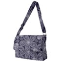 White flower mandala Full Print Messenger Bag (L) View1