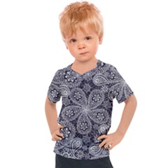 White flower mandala Kids  Sports Tee