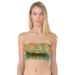 Orange Flowers Bandeau Top by goljakoff