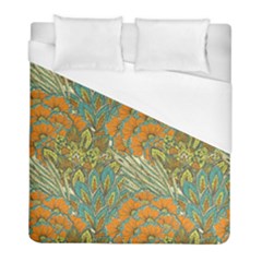 Orange Flowers Duvet Cover (full/ Double Size) by goljakoff