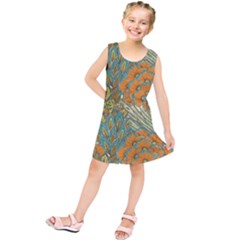 Orange Flowers Kids  Tunic Dress by goljakoff