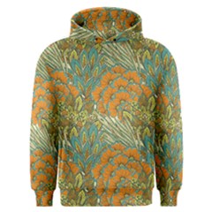 Orange Flowers Men s Overhead Hoodie by goljakoff