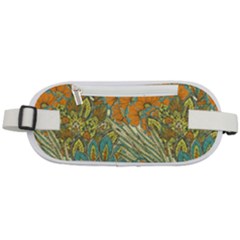 Orange Flowers Rounded Waist Pouch by goljakoff