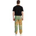 Orange flowers Men s Elastic Waist Pants View2