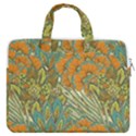 Orange flowers Double Pocket Laptop Bag View1