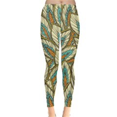 Field Leaves Leggings  by goljakoff