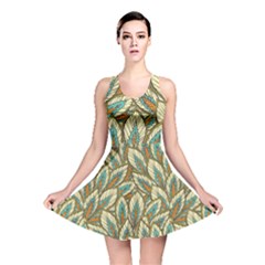 Field Leaves Reversible Skater Dress by goljakoff