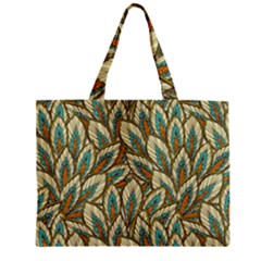 Field Leaves Zipper Mini Tote Bag by goljakoff