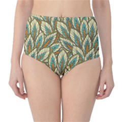 Field Leaves Classic High-waist Bikini Bottoms by goljakoff