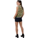 Field leaves Sleeveless Chiffon Button Shirt View2