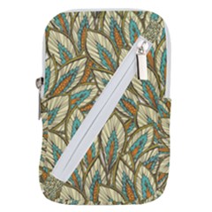 Field Leaves Belt Pouch Bag (large) by goljakoff