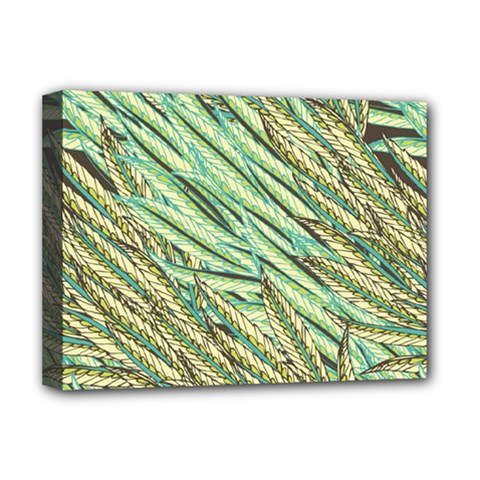 Green Leaves Deluxe Canvas 16  X 12  (stretched)  by goljakoff