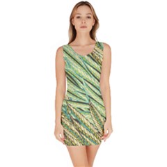 Green Leaves Bodycon Dress by goljakoff