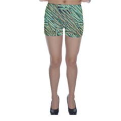 Green Leaves Skinny Shorts by goljakoff