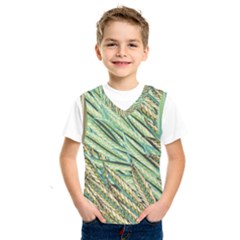 Green Leaves Kids  Basketball Tank Top by goljakoff