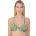 Green leaves Reversible Tri Bikini Top View1