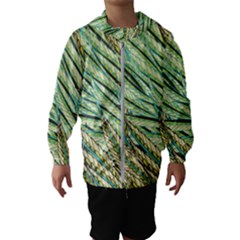 Green Leaves Kids  Hooded Windbreaker by goljakoff