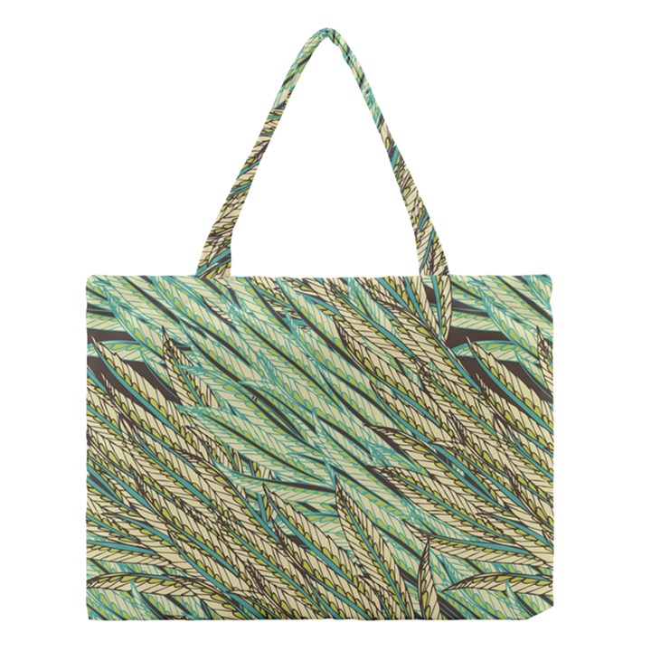 Green leaves Medium Tote Bag