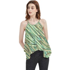 Green Leaves Flowy Camisole Tank Top by goljakoff