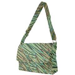 Green Leaves Full Print Messenger Bag (s) by goljakoff