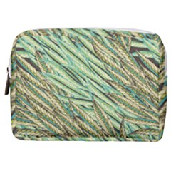 Green Leaves Make Up Pouch (medium) by goljakoff