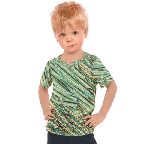 Green Leaves Kids  Sports Tee by goljakoff