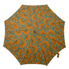 Orange Flowers Hook Handle Umbrellas (medium) by goljakoff