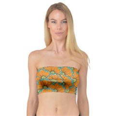 Orange Flowers Bandeau Top by goljakoff