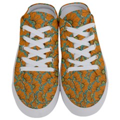 Orange Flowers Half Slippers by goljakoff