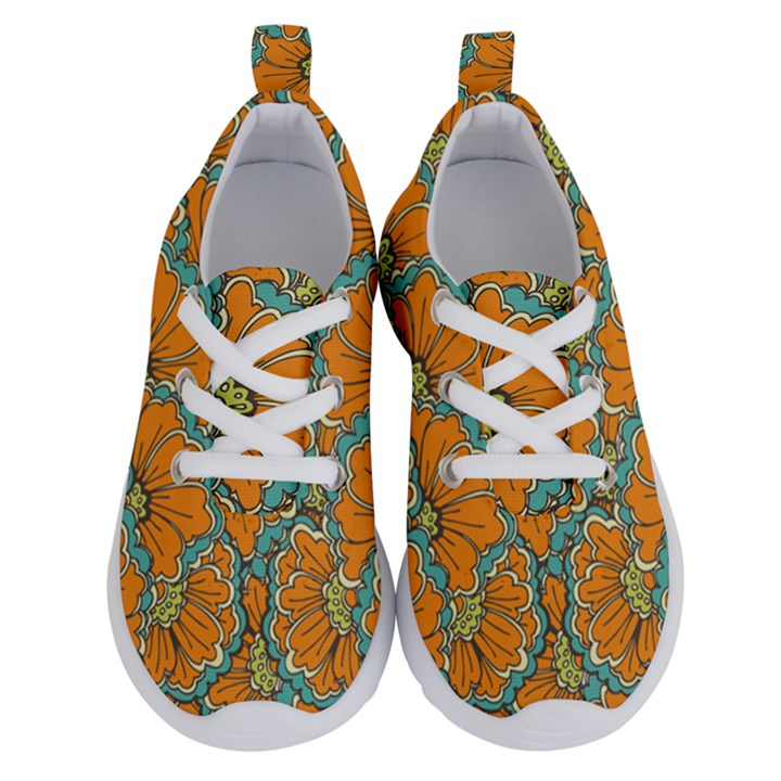 Orange flowers Running Shoes