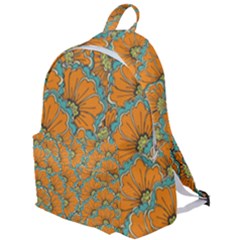 Orange Flowers The Plain Backpack by goljakoff