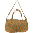 Orange flowers Removal Strap Handbag View1