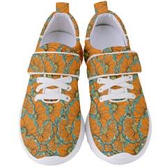 Orange Flowers Women s Velcro Strap Shoes by goljakoff