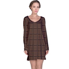 Chocolate Long Sleeve Nightdress by goljakoff