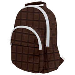 Chocolate Rounded Multi Pocket Backpack by goljakoff