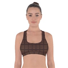 Chocolate Cross Back Sports Bra by goljakoff