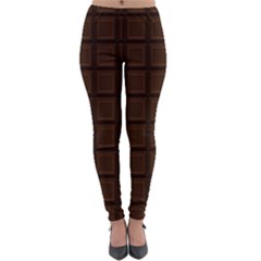 Chocolate Lightweight Velour Leggings by goljakoff