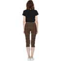 Chocolate Inside Out Lightweight Velour Capri Leggings  View2