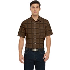 Chocolate Men s Short Sleeve Pocket Shirt  by goljakoff