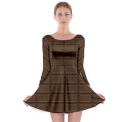 Milk Chocolate Long Sleeve Skater Dress by goljakoff