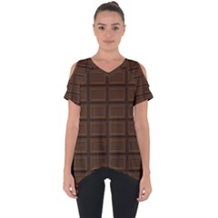 Milk Chocolate Cut Out Side Drop Tee by goljakoff